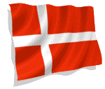 3D animated Denmark flag