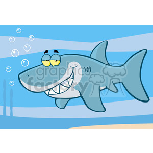 Cartoon Great White Shark