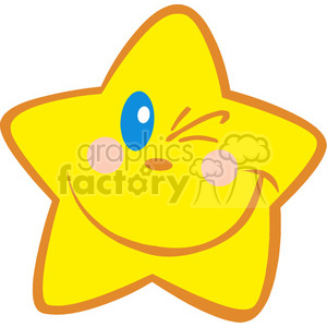 4671-Royalty-Free-RF-Copyright-Safe-Happy-Little-Star-Winking