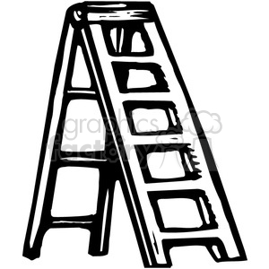 black and white ladder
