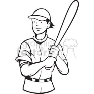 baseball batting stance black white