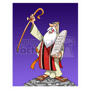 Moses cartoon caricature