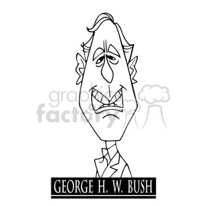 george h w bush black white