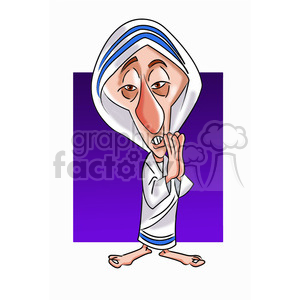 Mother Teresa Cartoon Character Clipart Commercial Use Gif Jpg Png Eps Svg Ai Pdf Clipart 393280 Graphics Factory
