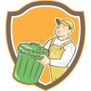   garbage collector rubbish bin SHIELD 