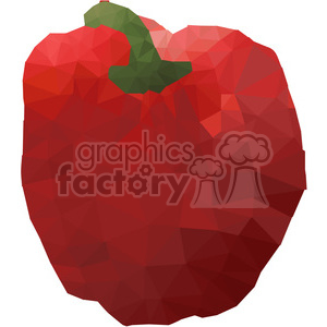   Red Pepper geometry geometric polygon vector graphics RF clip art images 