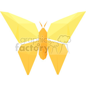 Geometric Yellow Butterfly