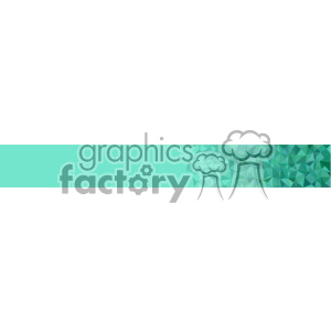 vector green small geometric end banner background