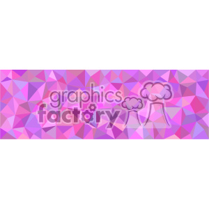 Abstract geometric background with a mosaic of purple and pink triangles.