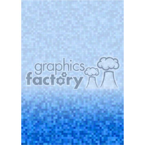 blue gradient pixel pattern vector brochure letterhead bottom background template