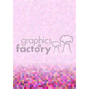 pink gradient pixel pattern vector bottom background template