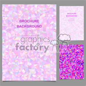 Colorful Geometric Pastel Brochure Backgrounds