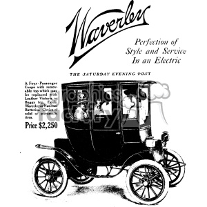 Vintage Waverley Electric Vehicle Advertisement