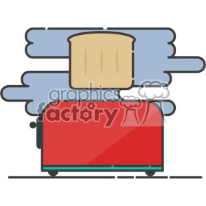Toaster flat vector icon design