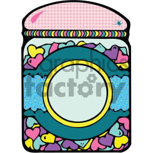cartoon candy jar