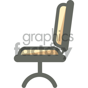 desk chair furniture icon