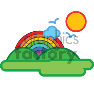summer day nature icon