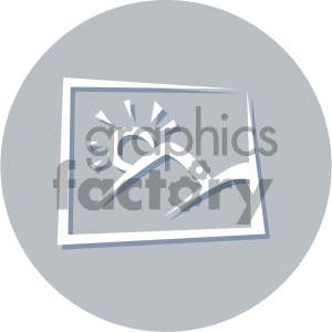 photo circle background vector flat icon