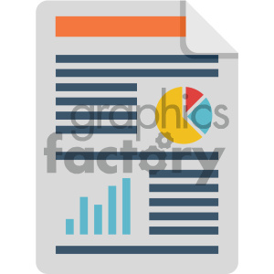 profit and loss vector flat icon