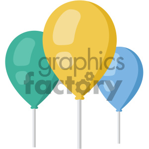 balloons vector flat icon