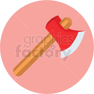 axe icon with pink circle background