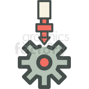 gears manufacturing icon