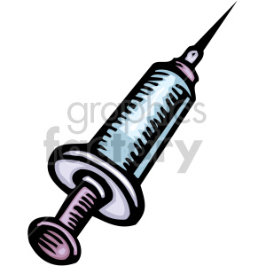 Cartoon syringe