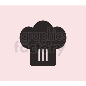 chef hat vector icon on pink background