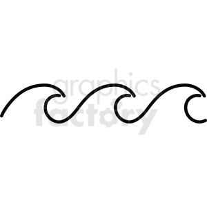 The image shows a series of stylized black wave lines or curves arranged sequentially. The lines are smooth and give the impression of rhythm or flow.