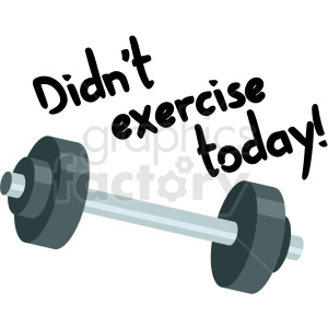 did not exercise today digital planner sticker