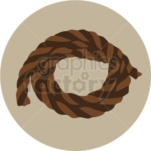 rope vector clipart on tan background