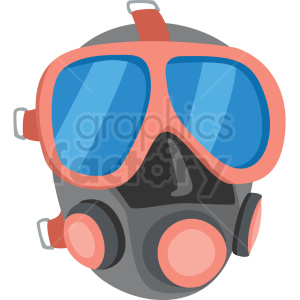 scuba mask vector clipart