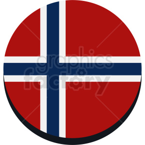 flag of Norway circle icon