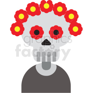 day of the dead skeleton vector clipart
