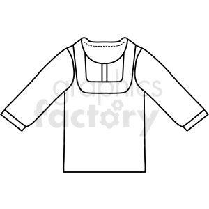 black white sweatshirt icon vector clipart