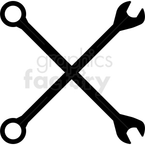 tools crossed vector clipart