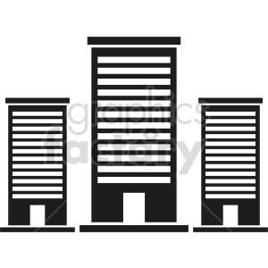 office building vector clipart 4