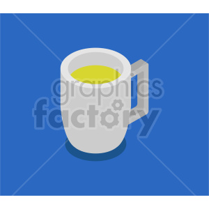 beer glass isometric vector clipart icon