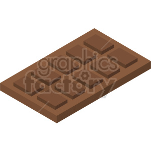   isometric chocolate bar vector icon clipart 
