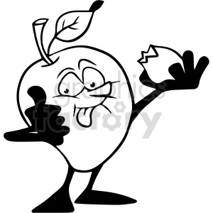fruit black and white clipart