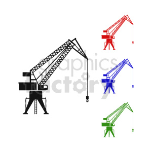 Colorful Industrial Crane