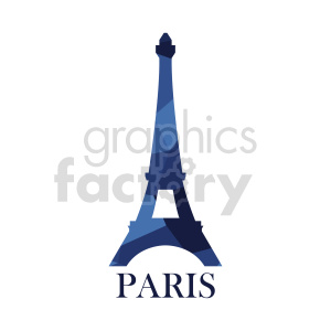 Eiffel Tower Paris France royalty free vector design