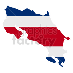 Costa Rica flag vector graphic design