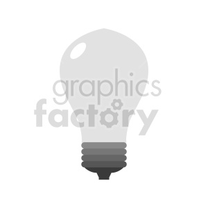 A minimalist clipart image of a lightbulb representing an idea.