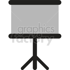 standing whiteboard vector icon