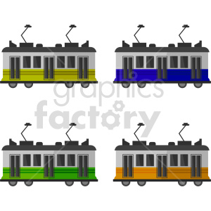 streetcar vector graphic bundle