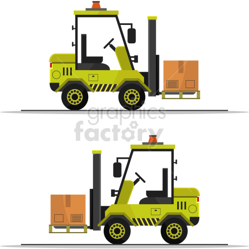 Forklift loading boxes