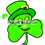 Animated clover with hat