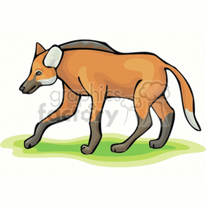 Cartoon Fox Walking