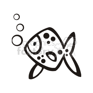 Fish with air bubbles